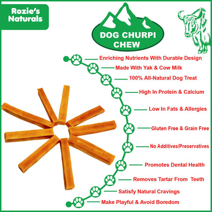 Rozie's Naturals Yak Cheese Churpi Dog Chews