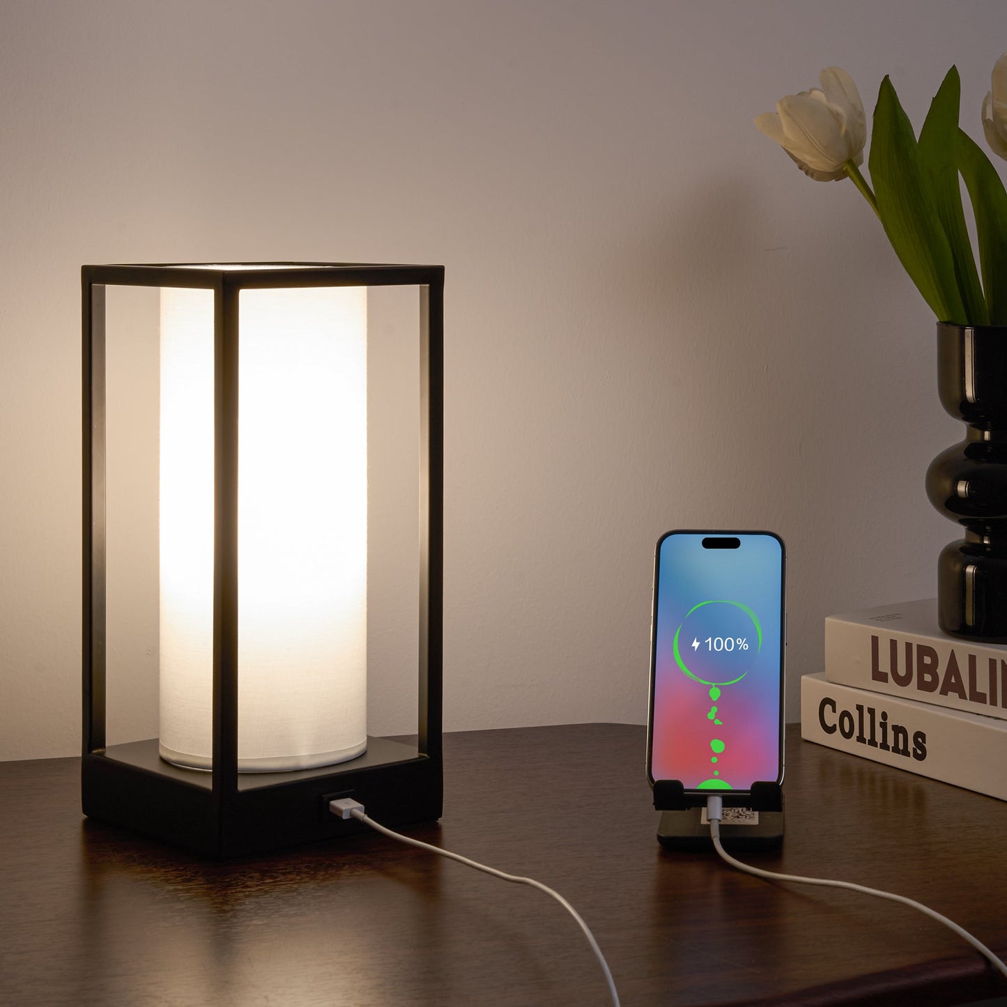 Hokkaido Table Lamp With Phone Charger