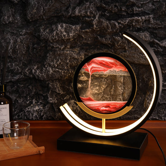 ⏳🏝️Moving Sand LED Table Lamp