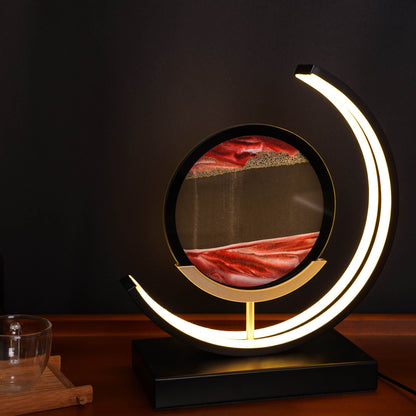 ⏳🏝️Moving Sand LED Table Lamp