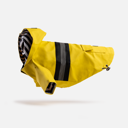 Aden Water-proof Dog Raincoat Yellow Vinyl Rain Jacket