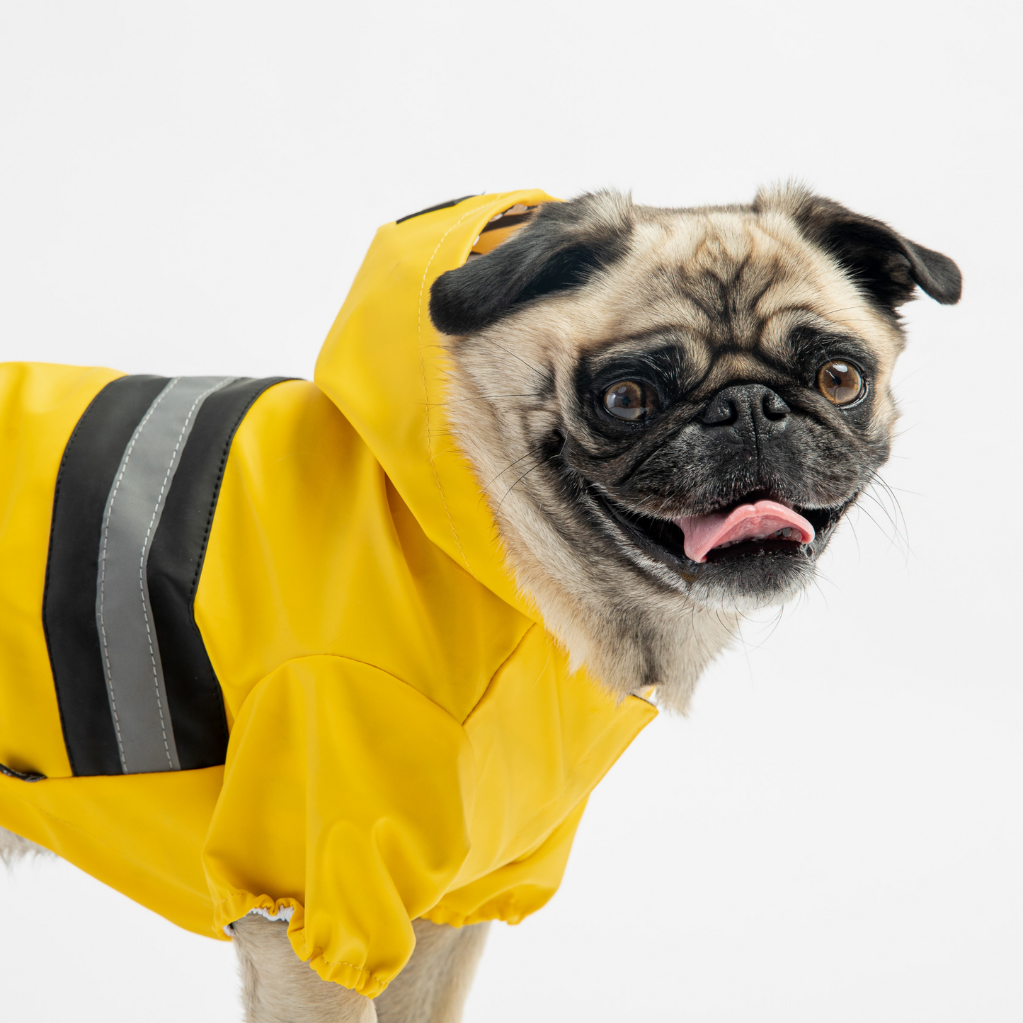 Aden Water-proof Dog Raincoat Yellow Vinyl Rain Jacket