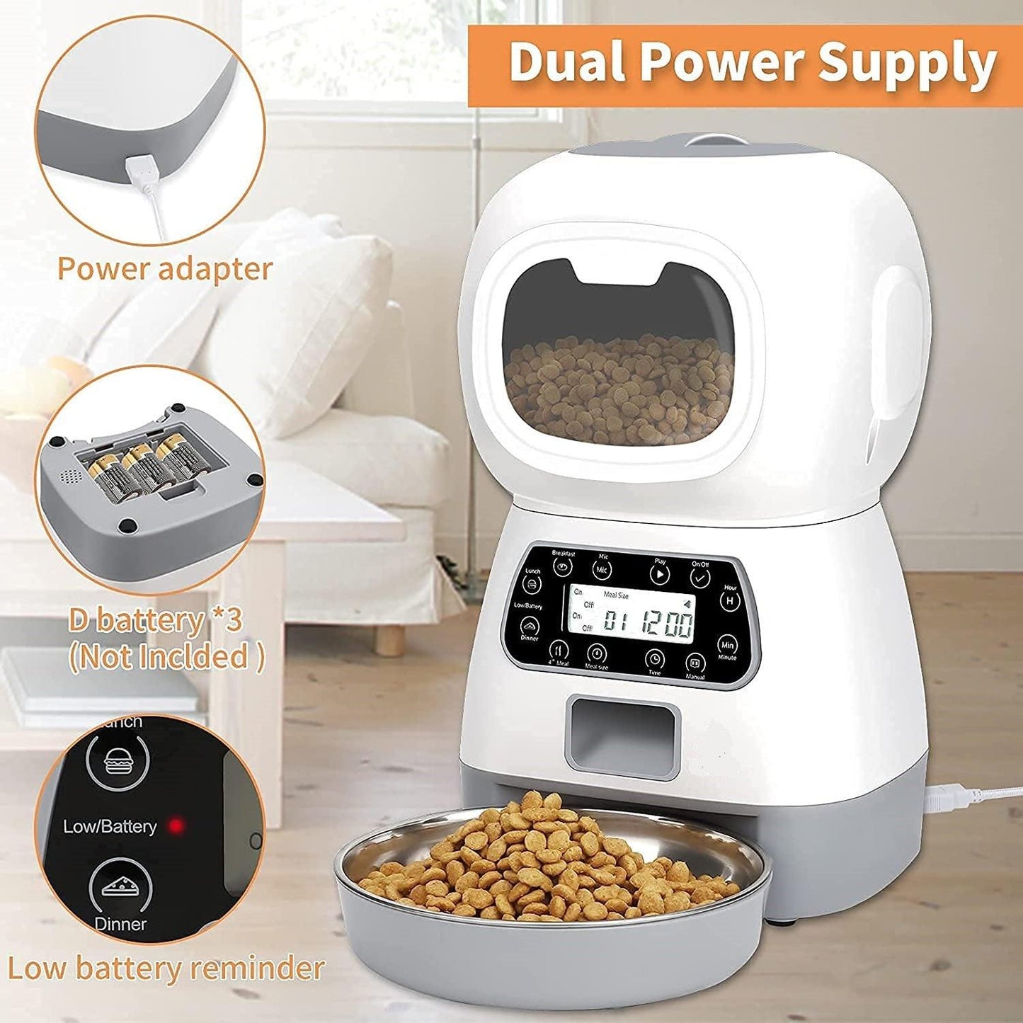 🐾🧆Pet Automatic Feeder|Remote Control Ability