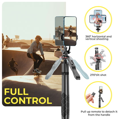 🤳📱Phone Tripod| 62 Inch Selfie Stick With Remote Control