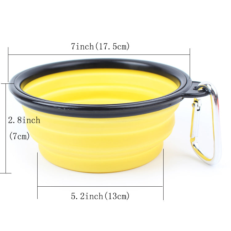 🛤️🥣Collapsible Silicone Pet Travel Bowl