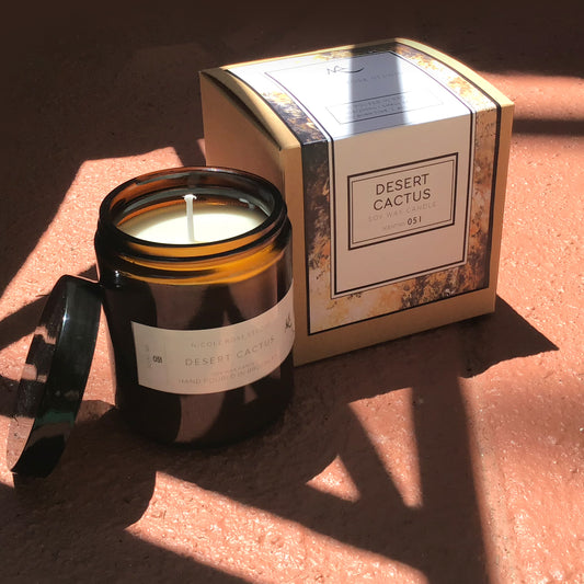 🏜️🕯️Desert Cactus Scented Soy Wax Candle
