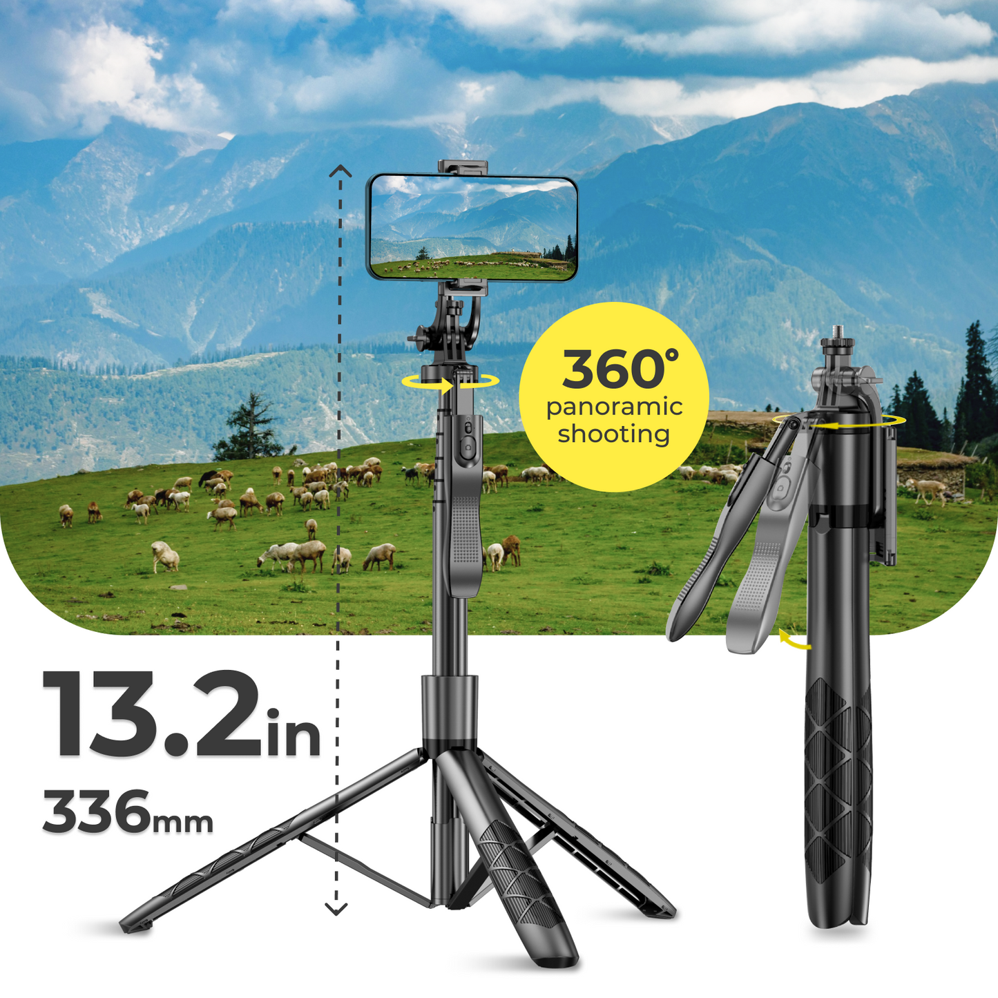 🤳📱Phone Tripod| 62 Inch Selfie Stick With Remote Control