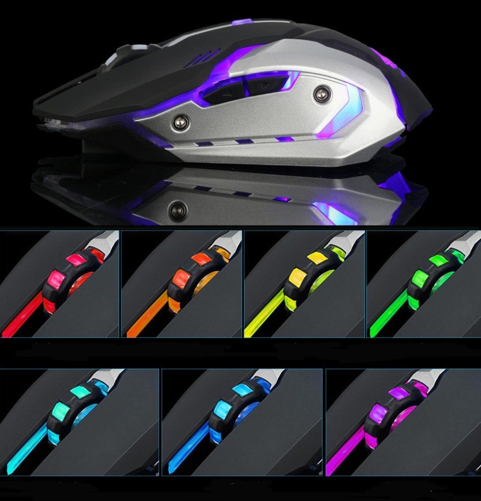 🖱️🐉Stealth 7 Wireless LED Gaming Mouse