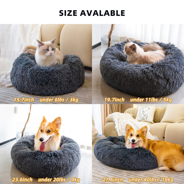 💤Therapeutic Pet Bed For Either Cat Or Dog|Washable Anti Anxiety Fluffy Bed