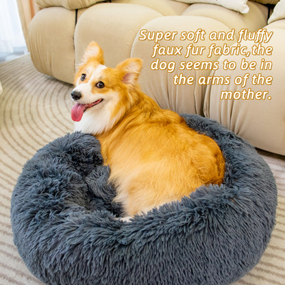 💤Therapeutic Pet Bed For Either Cat Or Dog|Washable Anti Anxiety Fluffy Bed