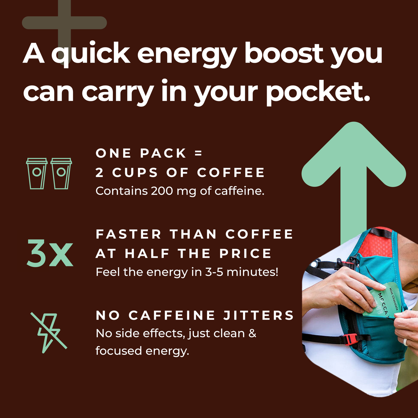 ☕️🚀Mocca Shots Energy Gummies With Caffeine|Mint Chocolate 12-Pack