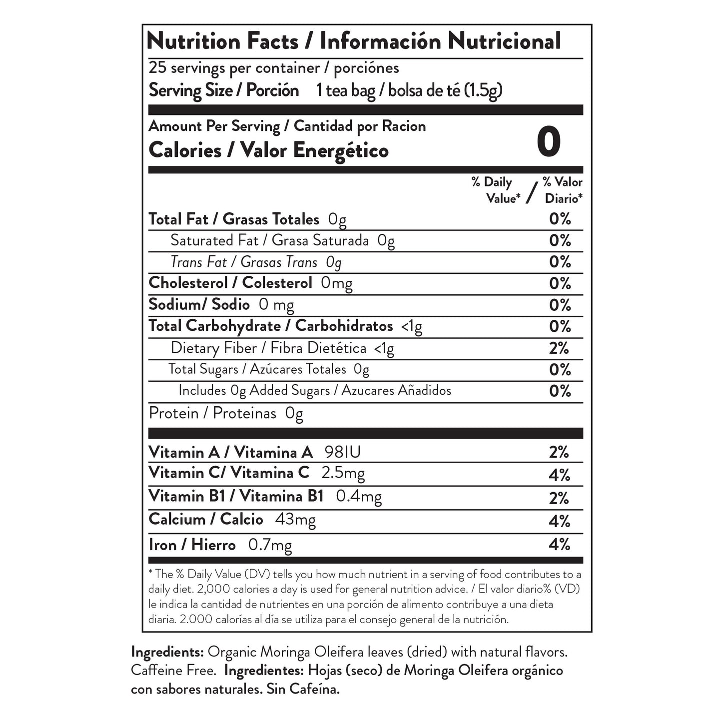 🍵🫐Organic Moringa Tea|Blueberry