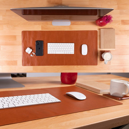 Rawlins Leather Desk Pads - 36 x 19 and 14.6 x 31.5 Inches