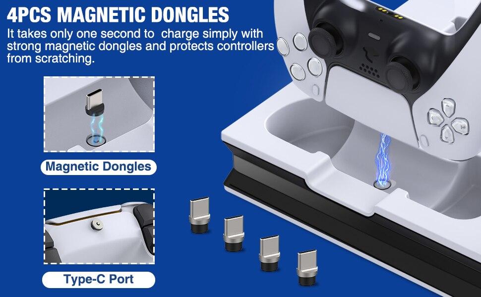 ❄️🌪️PS5 Cooling Fan System & Vertical Stand With Dual Controller Holder