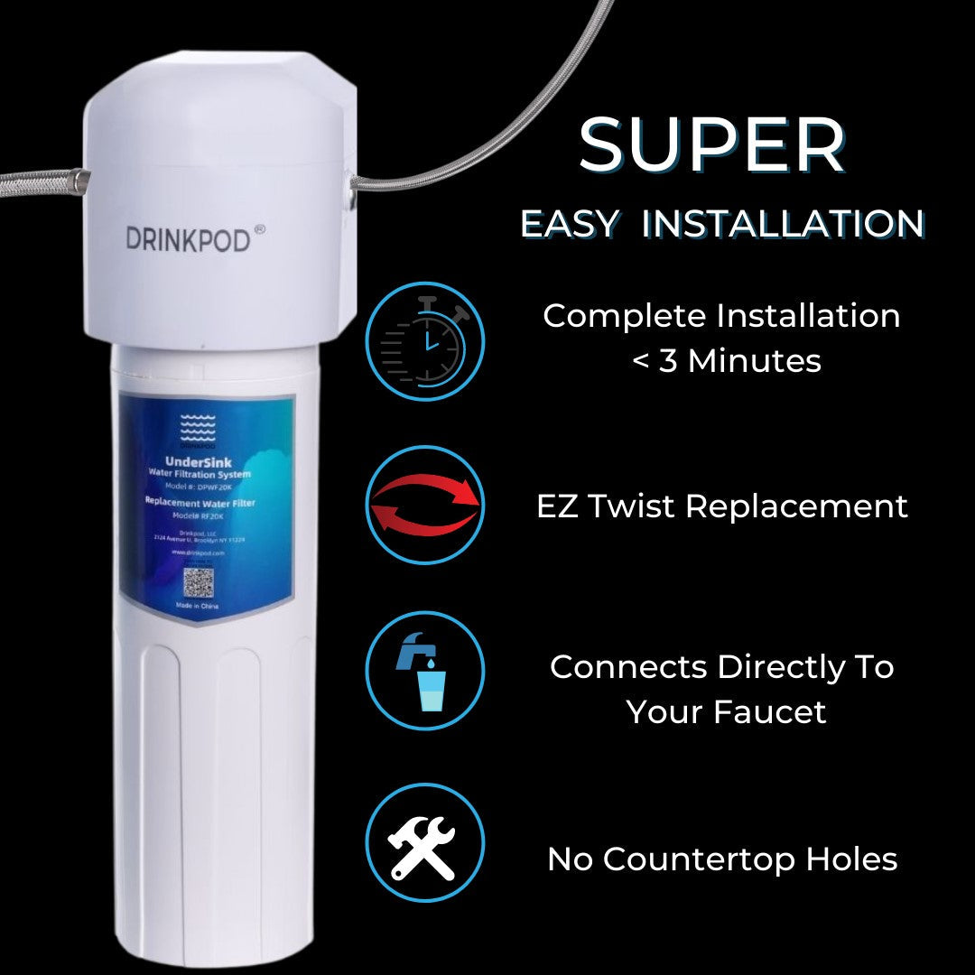 Drink POD Under Sink Water Filter System|3 Years Longevity